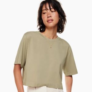 COPPER Aritzia Getaway Crop Tee (Rich Copper) - Size Small